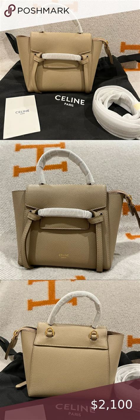 celine pico belt bag taupe